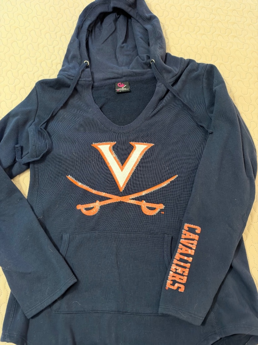 UVA Virginia Cavaliers Sequined Hoodie